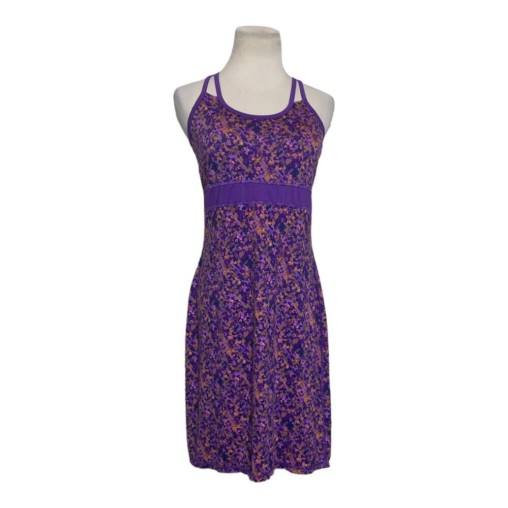 Gaiam purple built in bra active tennis dress size small